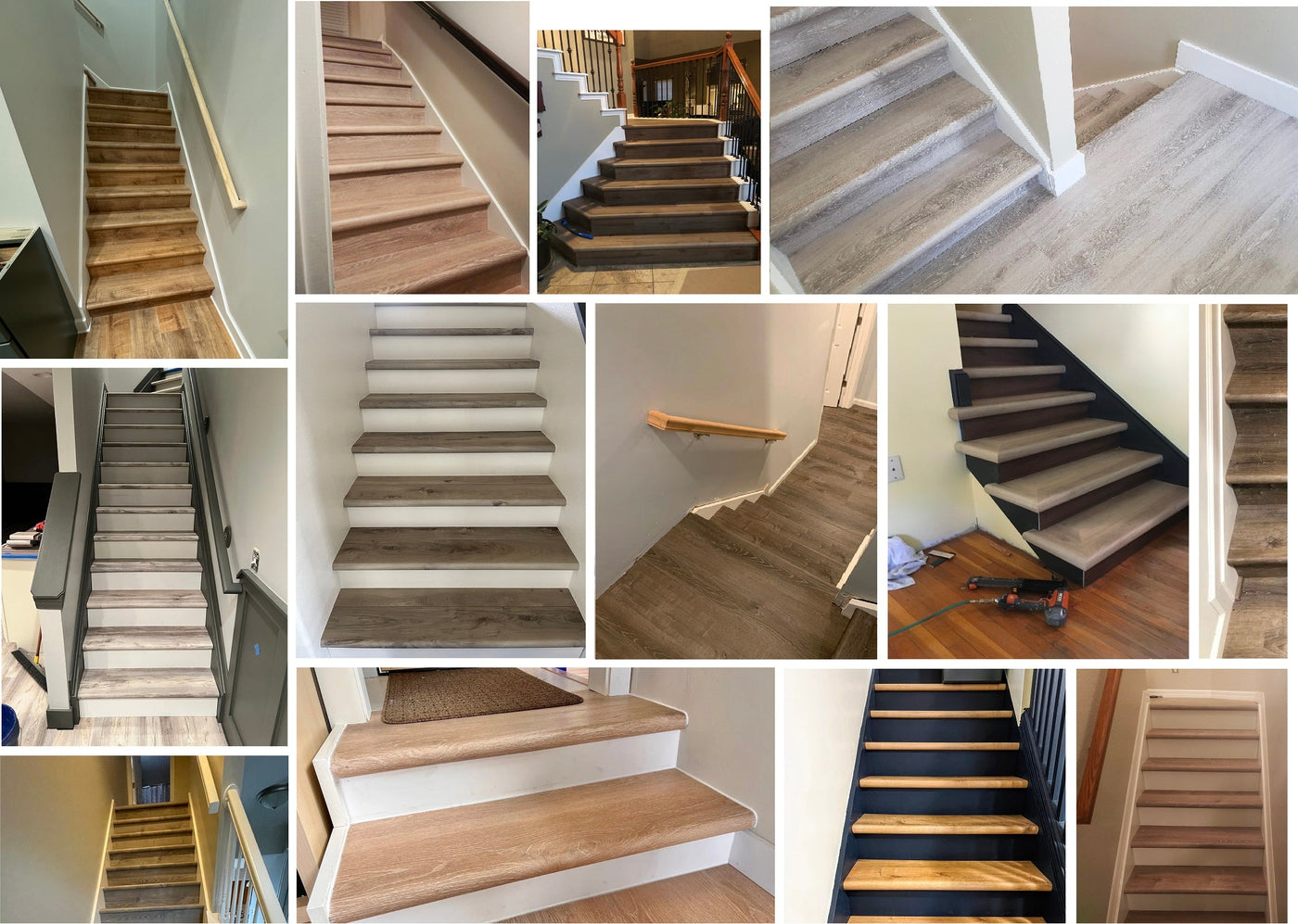 Luxury Vinyl Treads: Lifeproof Vinyl Plank Stair Nosing